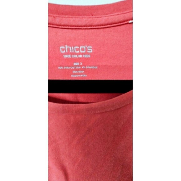 CHICO'S Lot Of 3 Cotton Blend Multicolor Pullover Women Shirt (3) - Picture 6 of 10